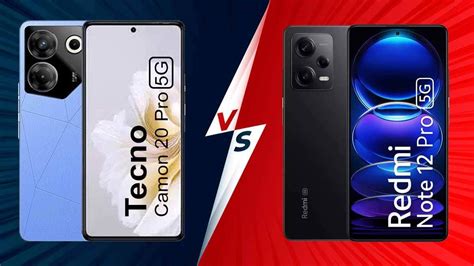 Tecno Camon 20 Pro 5G Vs Redmi Note 12 Pro 5G: Specs, Display, Features, Compared - Gizbot News