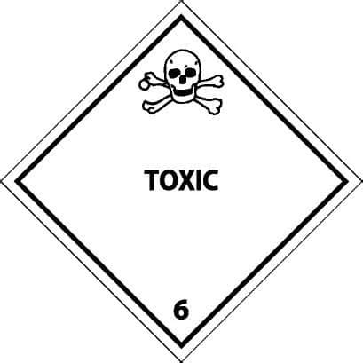 AccuformNMC - 25 Qty 1 Pack Toxic DOT Shipping Label | MSC Industrial Supply Co.