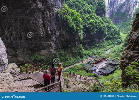 Three Natural Bridges National Geopark Tian Keng San Qiao is a UNESCO World Heritage of Wulong ...