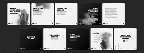 Blogger Social Media Carousel Post Template on Behance