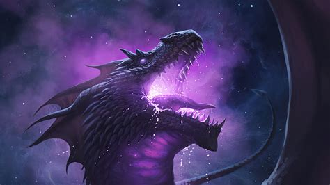 Dragon In Purple Background Dragon, HD wallpaper | Peakpx