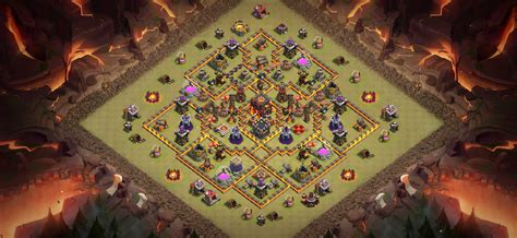 2022 Town Hall 10 War base layout with Copy Link of layout - Base of Clans