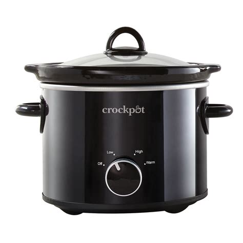 Crock-Pot 2 Quart Round Manual Slow Cooker, Black – Walmart Inventory ...