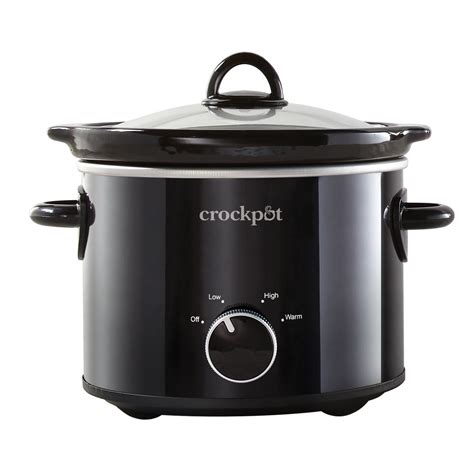 Buy Crock-Pot 2 Quart Round Manual Slow Cooker, Black Online at Lowest ...