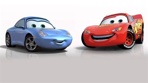 Download Lightning Mcqueen And Sally Carrera Wallpaper | Wallpapers.com