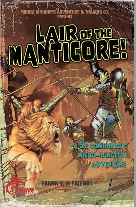 Lair of the Manticore! -5e - Middle Kingdoms Adventure & Trading Co. | DriveThruRPG.com