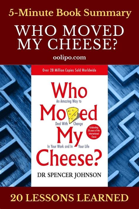 Who Moved My Cheese Summary, PDF, 20 Lessons by Spencer Johnson