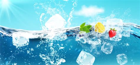 Refreshing Summer Ice Drink Poster Background Material, Refreshing, Summer, Ice Drink Poster ...