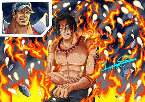 Portgas D Ace vs Akainu Sakazuki One Piece by Ismaindahouse on DeviantArt