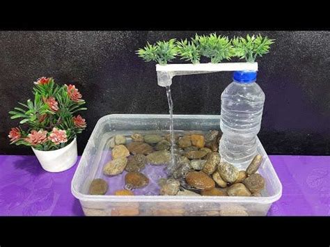 (31) DIY - How to make water fountain easy at home from plastic bottle - YouTube | Tabletop ...