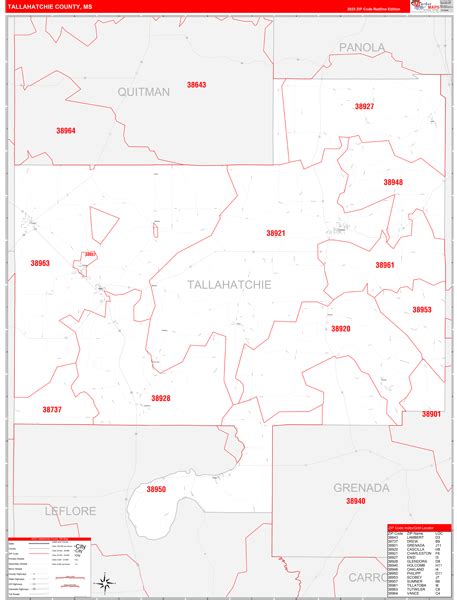 Maps of Tallahatchie County Mississippi - marketmaps.com