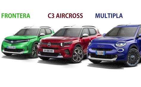 C3 Aircross 2, Opel Frontera, Fiat 600 Multipla : même combat en 7 places