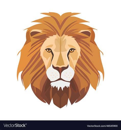 Majestic lion symbolizing africa wildlife Vector Image