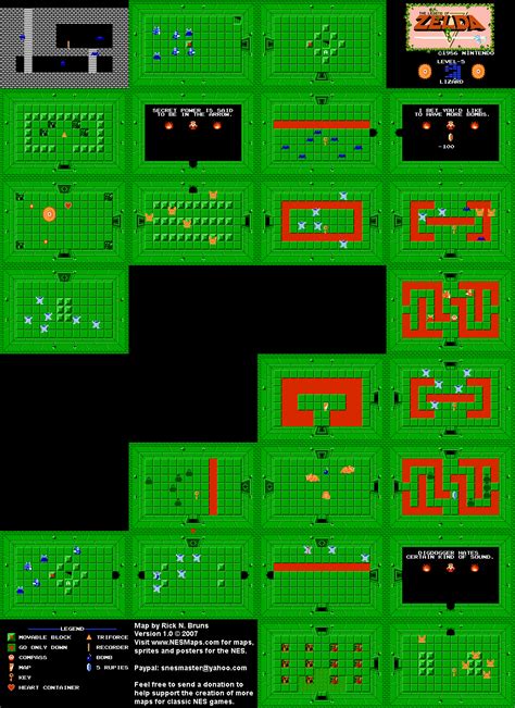 Original Legend Of Zelda Nes Map Zelda - vrogue.co