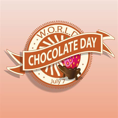 World Chocolate Day Sign and Badge 2863084 Vector Art at Vecteezy