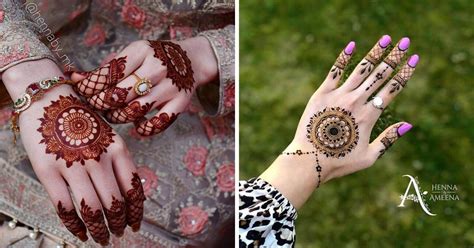 Minimalistic Mandala Mehendi Designs For Intimate Weddings