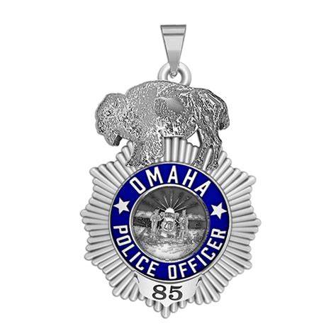 Personalized Omaha Nebraska Police Badge with Your Rank and Number - PG101533