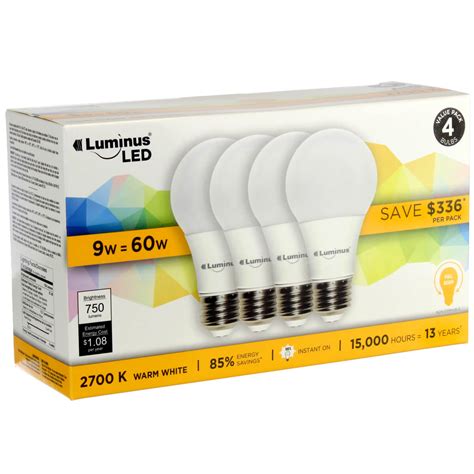 Luminus LED Light Bulb (4 Pack) | UFA