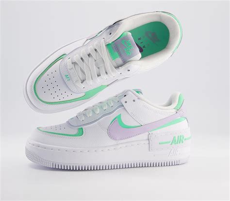 Nike Air Force 1 Shadow Trainers White Infinite Lilac Football Grey ...