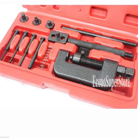 13pc Chain Breaker Riveting Tool Kit Cutting OHV Cam Drive ATV Motorcycle Bike – EconoSuperStore