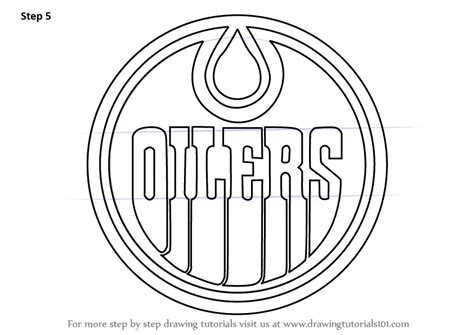 How to Draw Edmonton Oilers Logo (NHL) Step by Step ...