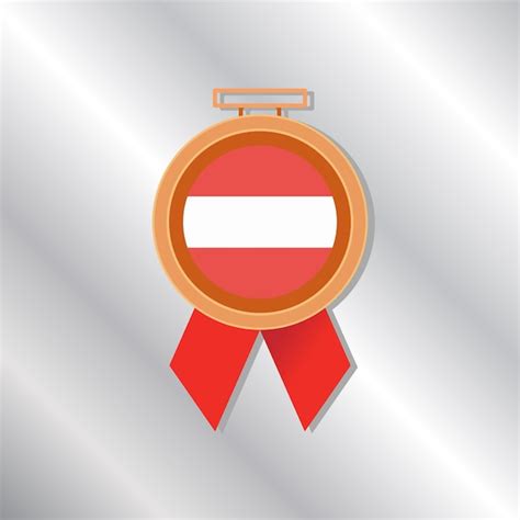 Premium Vector | Illustration of austria flag template