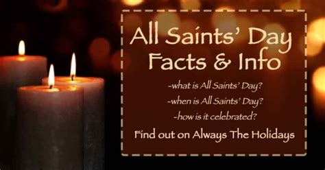 What is All Saints' Day? When is All Saints' Day? - An All Saints' Day Guide