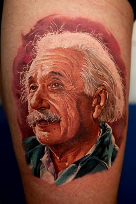 Albert Einstein realistic tattoo | Best Tattoo Ideas Gallery