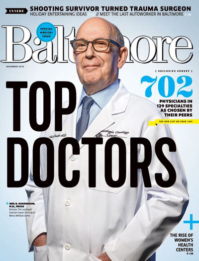 UMMS Physicians Named 2019 Top Doctors by Baltimore Magazine | University of Maryland Medical System