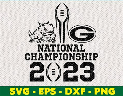 National Championship 2023 Svg, Eps, Png, Dxf, Digital Downl - Inspire ...