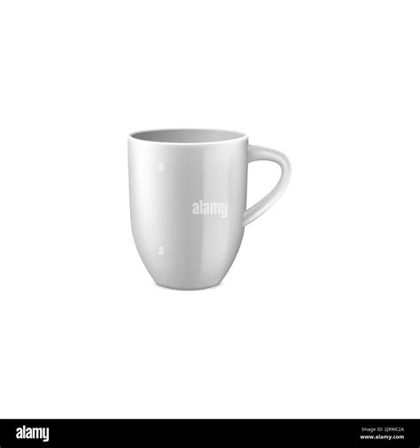 Coffee cups mock up. Ceramic 3D mug template. Vector blankn teacups set Stock Vector Image & Art ...