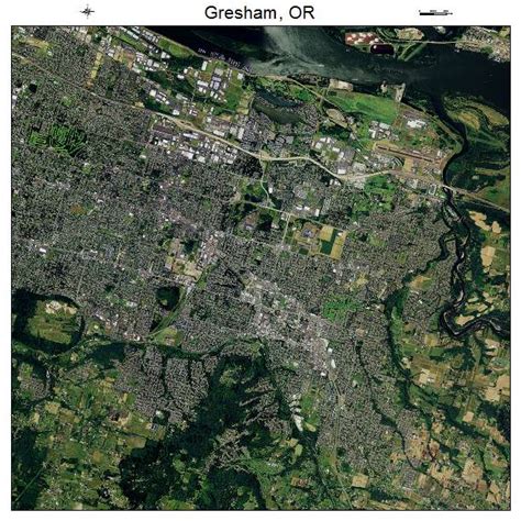 Aerial Photography Map of Gresham, OR Oregon