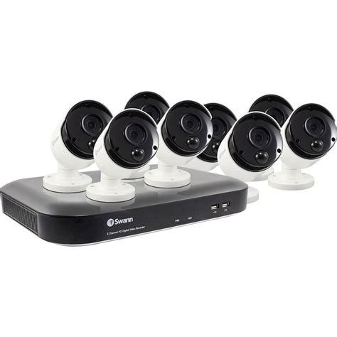 Swann 5580 8-Channel, 8-Camera Indoor/Outdoor Wired 4K 2TB DVR ...