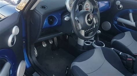 Mini COOPER S R53 (2005) blue Exterior and Interior Walkaround - YouTube