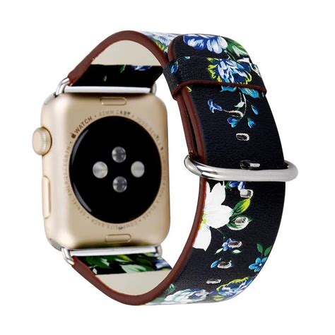 Apple Watch Band, floral leather design - Clearance | Apple watch wristbands, Apple watch ...