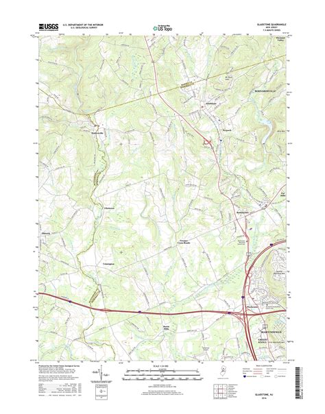 MyTopo Gladstone, New Jersey USGS Quad Topo Map