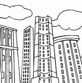 Coloring Buildings Pages Neighborhood Apartment Kids Para Printable  sketch template