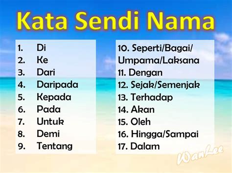 Contoh Ayat Kata Sendi Nama Bahasa Arab Tahun 6 Kata Sendi Nama | Images and Photos finder