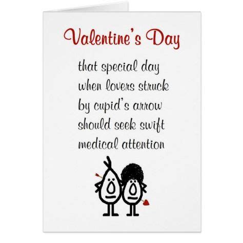 Valentine's Day - a funny Valentine's Day poem Holiday Card | Zazzle ...