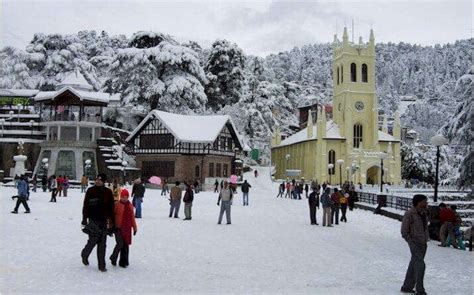 Snowfall Season In Shimla Brings The Winter Charm Already