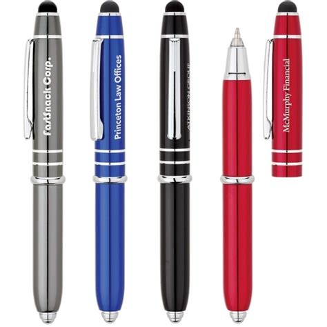 Aluminum LED Light Stylus Custom Pen| Promotional Stylus Pen | ePromos