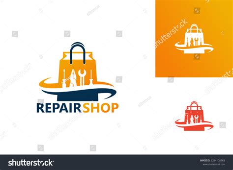 Repair Shop Logo Template Design Vector Stock Vector (Royalty Free ...