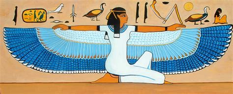 Pintura acrílico Arte Egipcio - La diosa ISIS - HATHOR - Pintura y Artistas