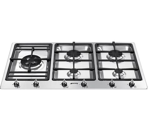 Buy SMEG PS906-4 Gas Hob - Stainless Steel | Free Delivery | Currys