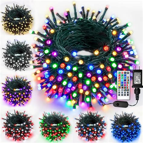 Buy Smart Color Changing Christmas Lights with Remote & Timer, 66FT 200 LED Dimmable Outdoor ...