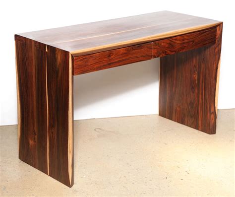 Craft Revival hand crafted Cocobolo Wood Desk at 1stdibs