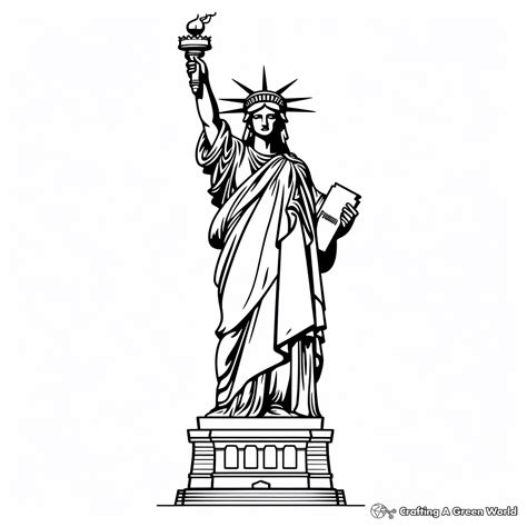 Statue Of Liberty Coloring Pages - Free & Printable!