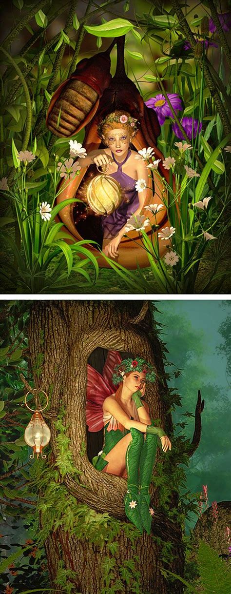 Rubin Design Studio Fairy Land - Woodland Fairies - 28" x 44" PANEL ...