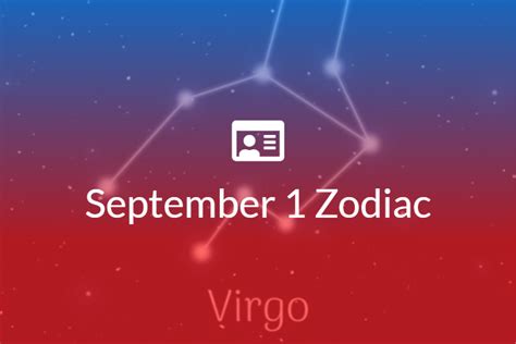 September 1 Zodiac Sign Full Horoscope And Personality