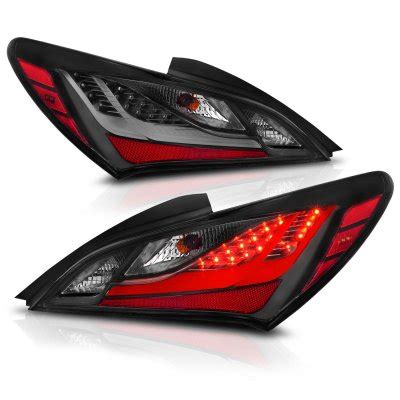 Hyundai Genesis Coupe 2010-2016 Black LED Tail Lights | A132E2MG109 ...